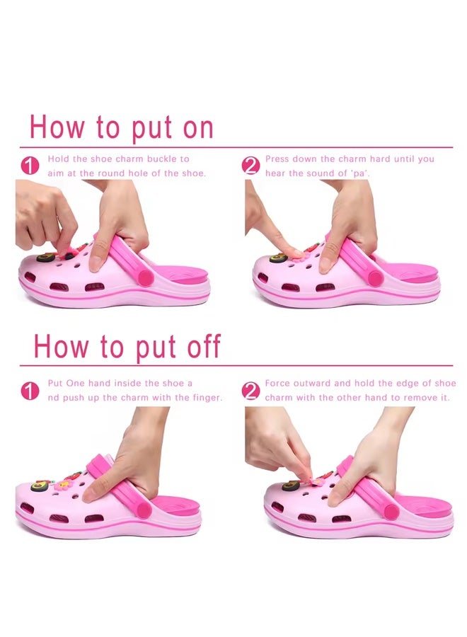 30Pcs Pink Girls Decoration Charms, Shoe Decoration, Cute Girly Charm Gift for Girls Kids Teens Women Adults - Image 3