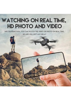 ELTRAZONE Foldable Quadcopter Drone with 360° Roll | 150m Range | Dual HD Camera Lens | 25-30 Min Flight Time | Speed Control, Gesture Manipulation, Optical Flow, Avoidance (Grey)  - Image 4