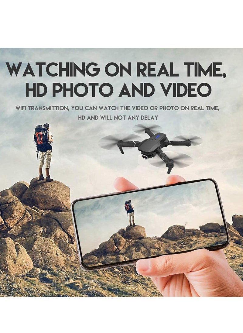 ELTRAZONE - Foldable Quadcopter Drone with 360° Roll | 150m Range | Dual HD Camera Lens | 25-30 Min Flight Time | Speed Control, Gesture Manipulation, Optical Flow, Avoidance (Grey) - Image 1