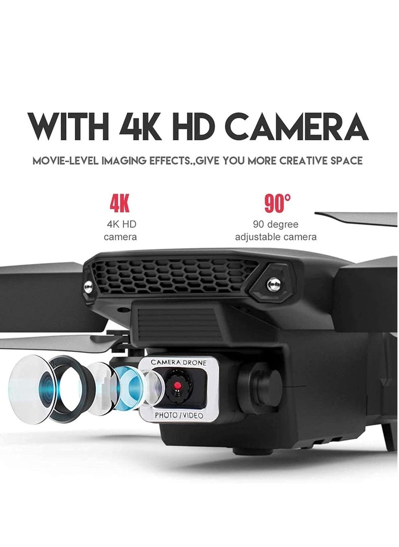 ELTRAZONE - Foldable Quadcopter Drone with 360° Roll | 150m Range | Dual HD Camera Lens | 25-30 Min Flight Time | Speed Control, Gesture Manipulation, Optical Flow, Avoidance (Grey) - Image 1