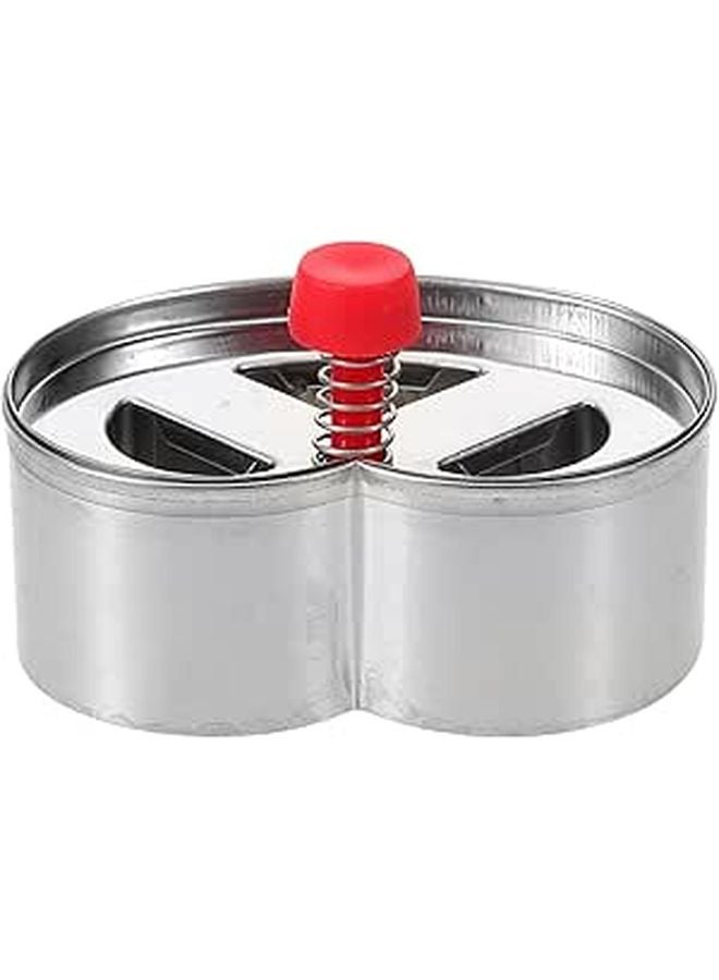 Stainless Steel 3 Hole Cookie Press Mold Manual Cutter Baking Kitchen Stamp Tool - Image 1