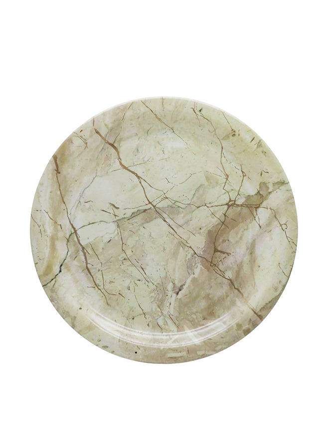 Rk Melamine Beige Static Gold Melamine Dinner Plate 10.5" - Image 3