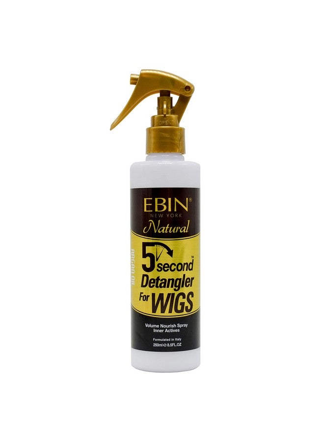 EBIN NEW YORK 5 Second Detangler Infused With Moroccan Argan Oil ; Instant Moisture ; Lightweight Conditioning ; Softening And Smoothing ; Add Natural Shine And Moisture ; Wig & Weave 8.5 Oz / 250Ml - Image 3