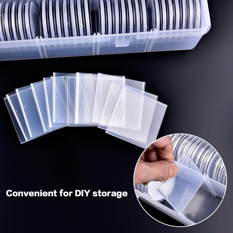 FULLCASE Coin Holders for Collectorsâ€“168Pcs Coin Capsules with 6-Size Foam Gaskets (20-46mm) for Silver Dollars Eagles & Foreign Coins, Airtight Coin Storage Box Organizer Collecting Supplies - Image 5