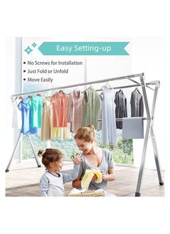 Home & More Stainless Steel Clothes Hanger Multicolored with extendable length  - Image 5
