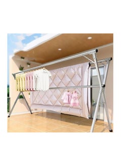 Home & More Stainless Steel Clothes Hanger Multicolored with extendable length  - Image 1