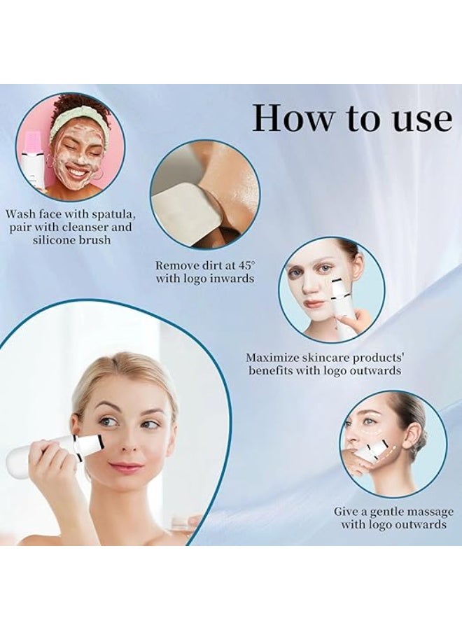 أداة إزالة الرؤوس السوداء بـ3 أوضاع – ملعقة تنظيف عميق مقاومة للماء وقابلة للشحن للعناية بالبشرة - Image 5