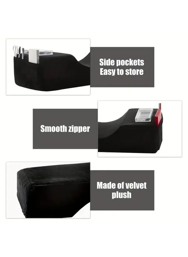 Rose Red U Shaped Pillow For Eyelash Transplantation Grafting And Professional Care - Image 5