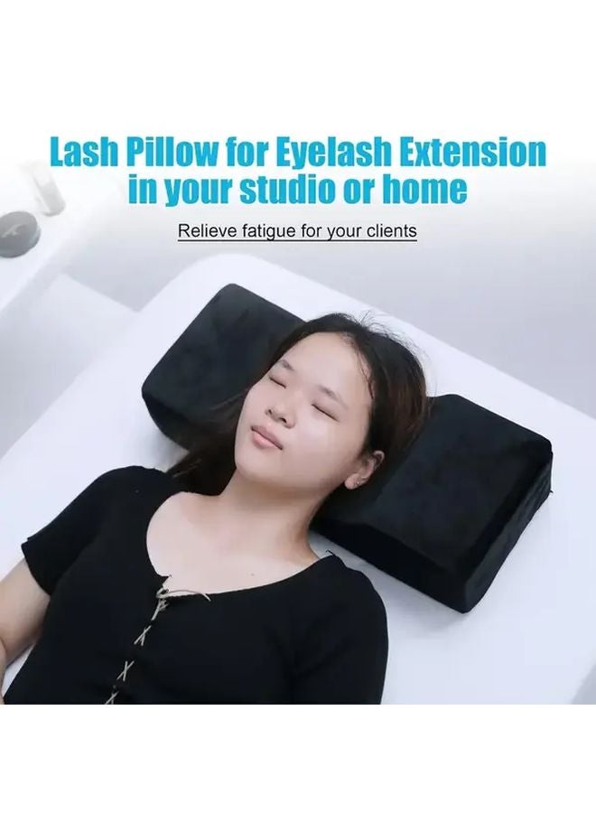 Rose Red U Shaped Pillow For Eyelash Transplantation Grafting And Professional Care - Image 2