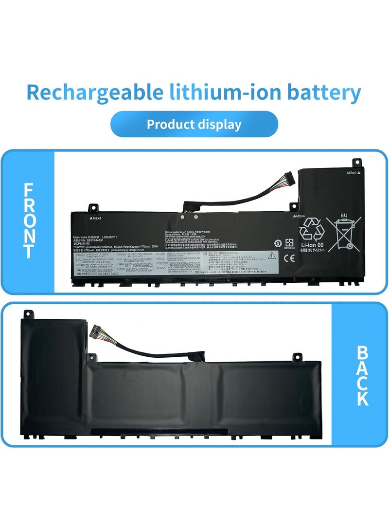 Terabyte بطارية لابتوب متوافقة مع Lenovo XiaoXin Air 14+ ACH 14+ ITL 14+ + ACN 20 21 14+ IAP Series (11.52V 56.5Wh) لطرز L20D3PF0 L20C3PF1 L20M3PF1 L20L3PF1 SB11B44631 SB11B44632 SB11B44634 5B11B44625 - Image 3