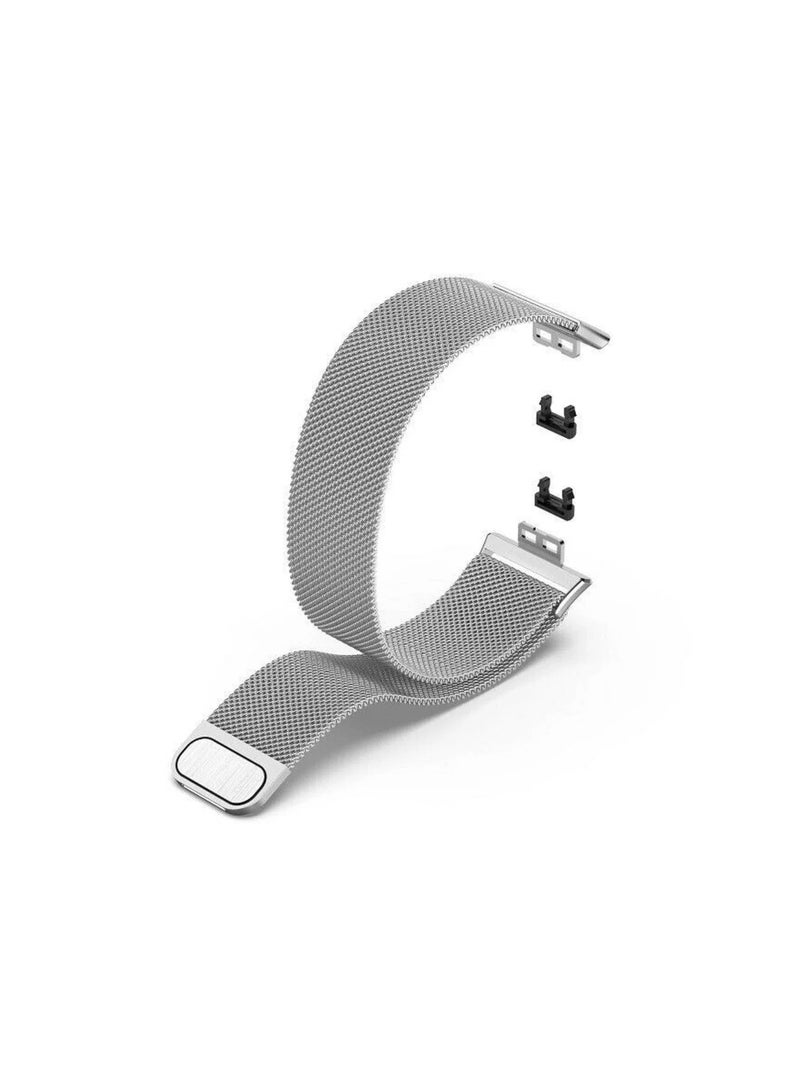 Magnetic Stainless Steel band Watch Strap Magnetic Lock with Quick Change Silver - Image 1