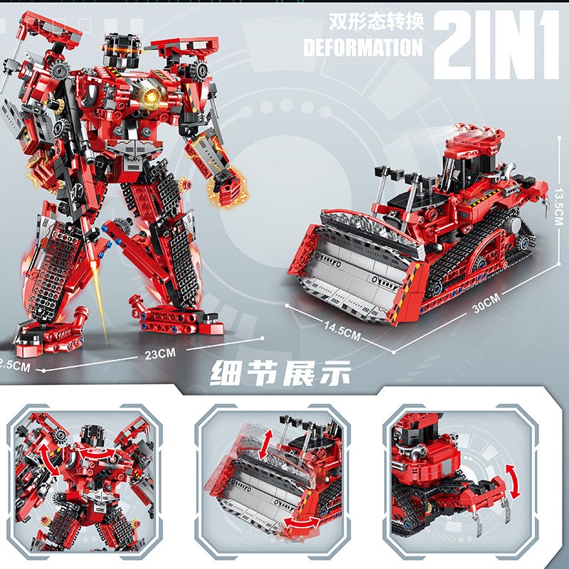 Transformable Engineering Model Building Blocks Car Toy for Boys - Image 5