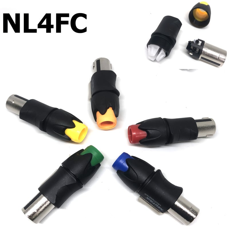 Cbirds 1pc Green NL4FC Metal Four Core Loudspeaker Connector For Amplifier - Image 1