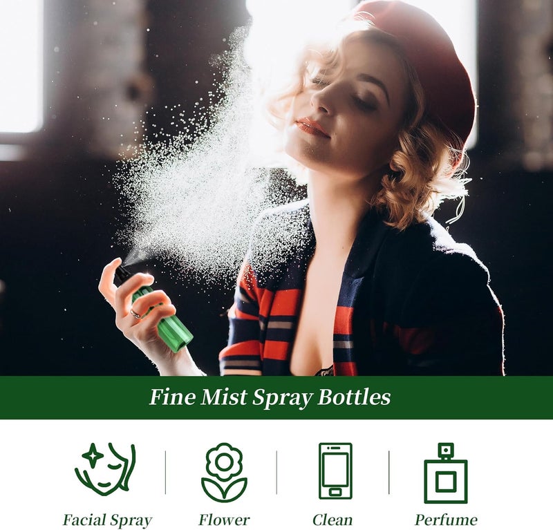 YEUIKERR 36 Pack Fine Mist Small Spray Bottles 4 oz/120 ml Plastic Spray Bottles, Empty Small Travel Spray Bottle, Refillable Mini Sprayer Bottle Bulk with Funnels and Labels, Green - Image 4