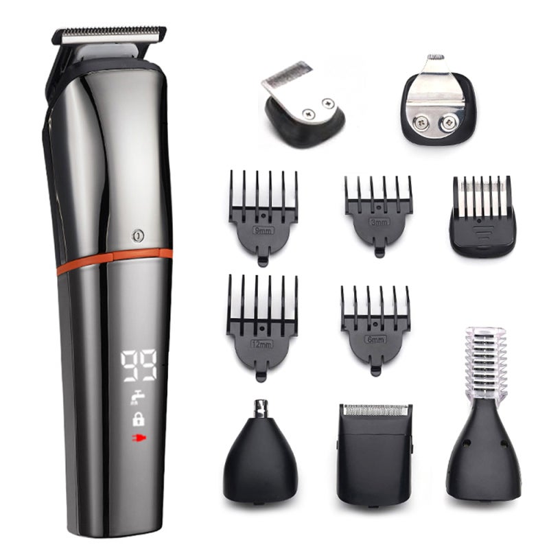 6-In-1 Hair Clipper Stainless Steel Blades - Waterproof Design Beard Trimmer for Professional At-Home Grooming - Image 2