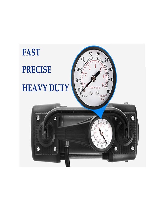 Air Compressors 2 cylinder for Car Tires, Bike Tires, Rubber Floater, Balls Works on car lighter & Battery - Image 3