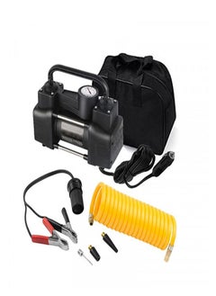 Generic Air Compressors 2 cylinder for Car Tires, Bike Tires, Rubber Floater, Balls Works on car lighter & Battery  - Image 1