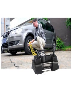 Generic Air Compressors 2 cylinder for Car Tires, Bike Tires, Rubber Floater, Balls Works on car lighter & Battery  - Image 4