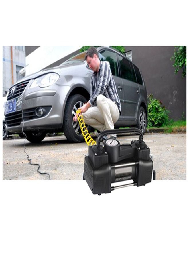 Air Compressors 2 cylinder for Car Tires, Bike Tires, Rubber Floater, Balls Works on car lighter & Battery - Image 4