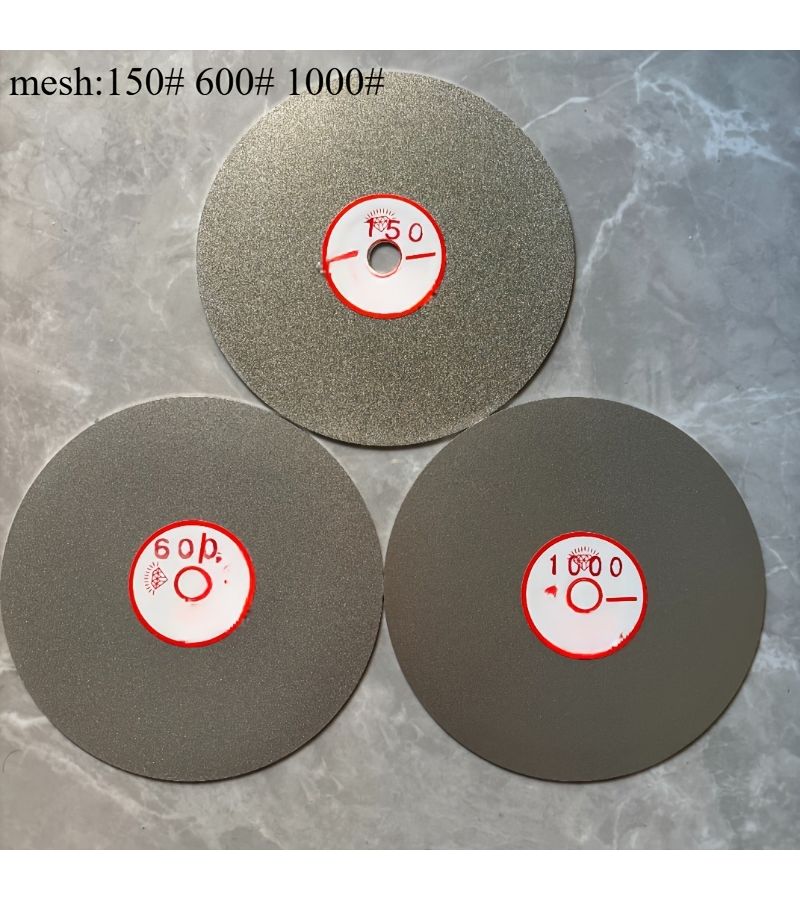 15.2cm Diamond Grinding Discs Set 2PCS 600 1000 Grit for Jade Glass Polishing - Image 4