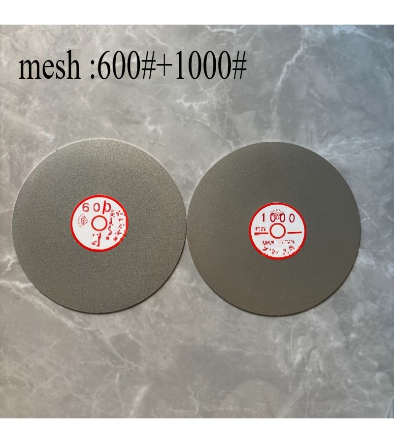 15.2cm Diamond Grinding Discs Set 2PCS 600 1000 Grit for Jade Glass Polishing - Image 5