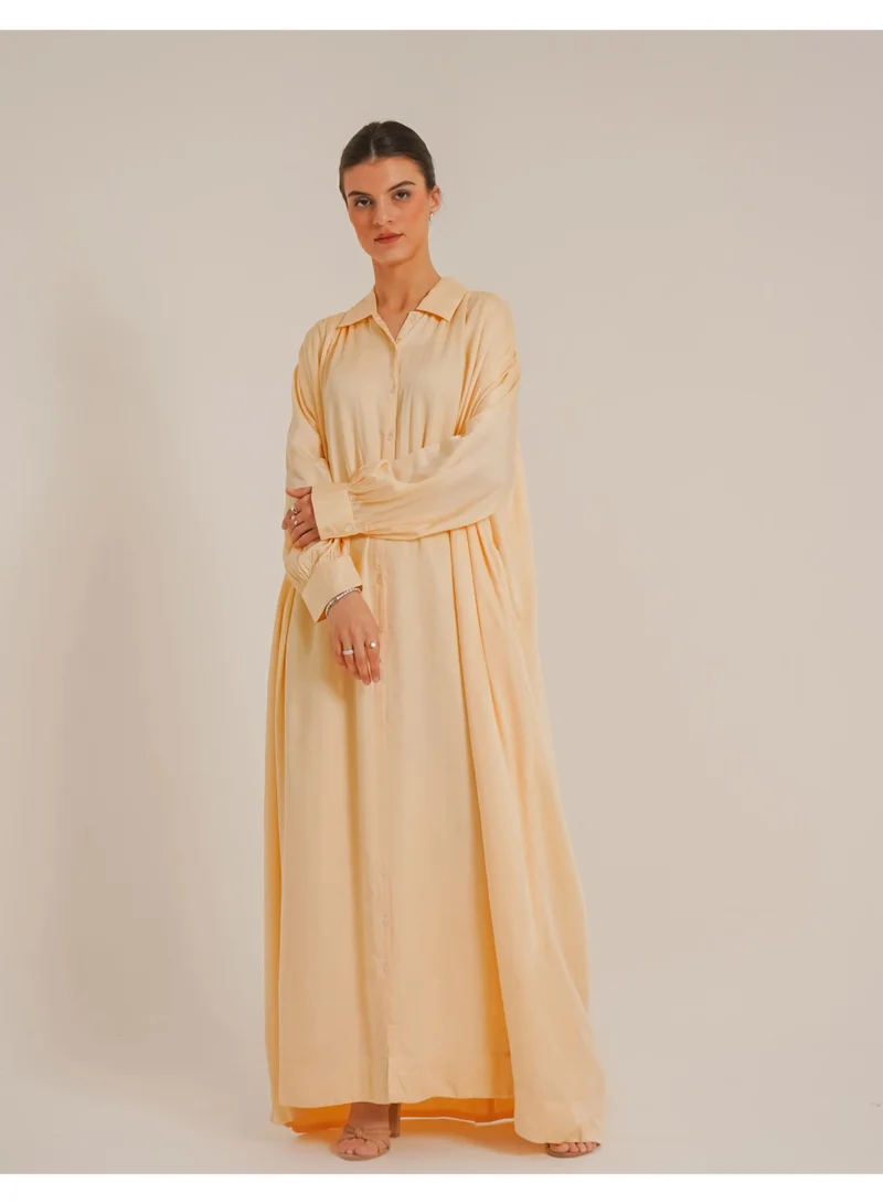 Noor Dana Butter Dress – Timeless Comfort in Butter Yellow made with TENCEL™