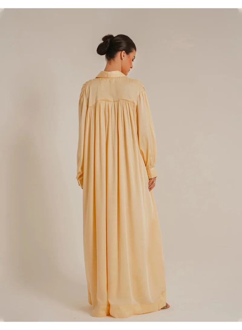 Noor Dana Butter Dress – Timeless Comfort in Butter Yellow made with TENCEL™