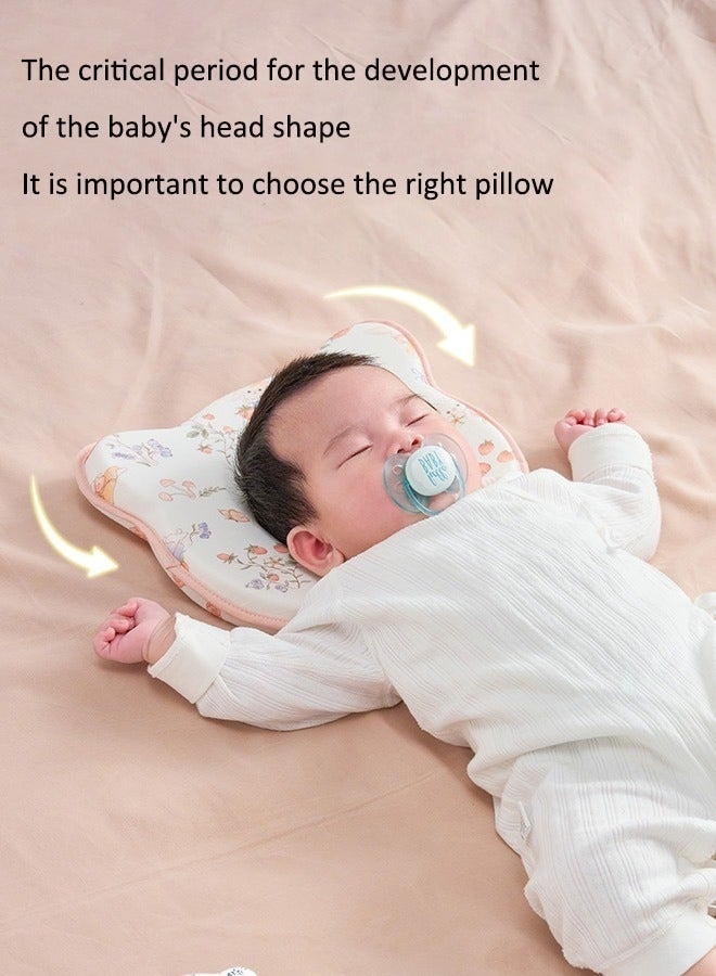 Baby neck support pillow Baby's head shaping pillow Memory foam pillow core Prevention and correction of eccentricity Baby pillows Suitable for newborns - Image 5