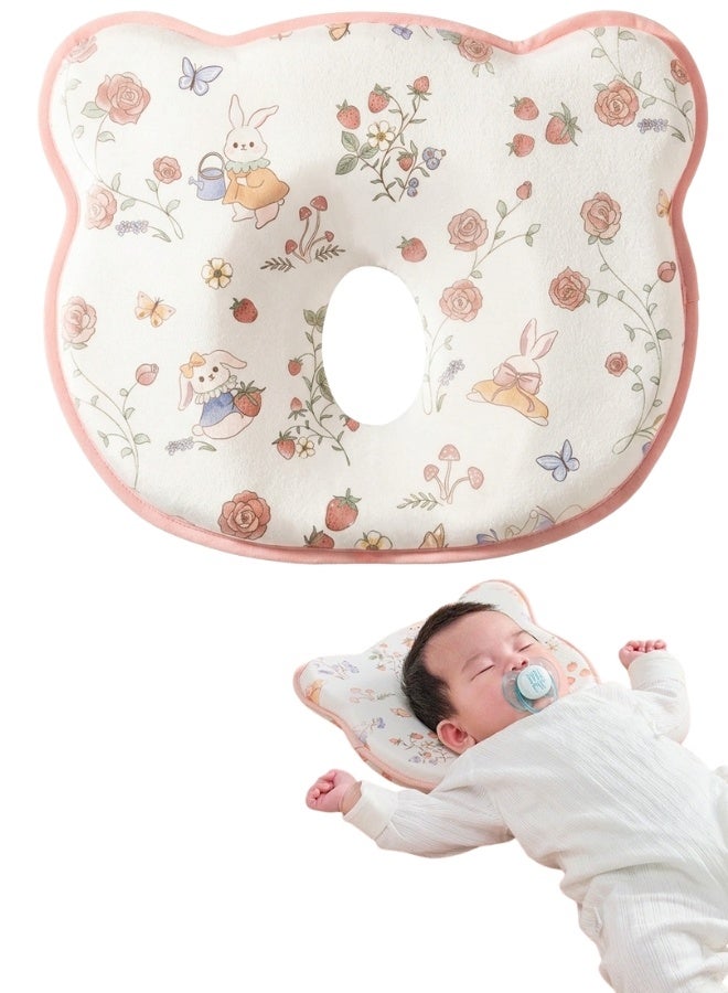 Baby neck support pillow Baby's head shaping pillow Memory foam pillow core Prevention and correction of eccentricity Baby pillows Suitable for newborns - Image 1