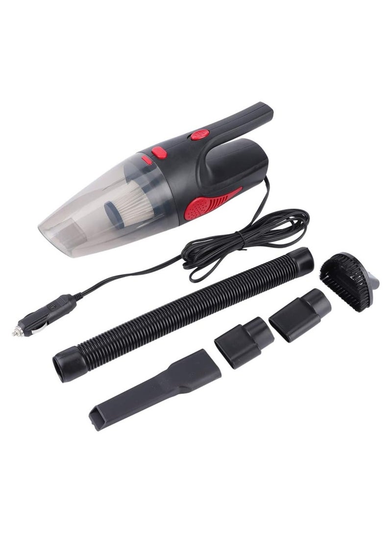 SHEZA STAR Portable Car Vacuum Cleaner, 120 Watts, Handheld with Washable Filter and wet-dry dual use (BLACK) - Image 1