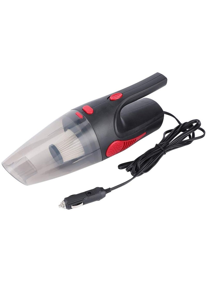 SHEZA STAR Portable Car Vacuum Cleaner, 120 Watts, Handheld with Washable Filter and wet-dry dual use (BLACK) - Image 2