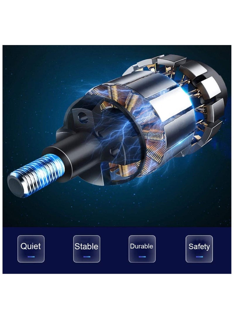 SHEZA STAR Portable Car Vacuum Cleaner, 120 Watts, Handheld with Washable Filter and wet-dry dual use (BLACK) - Image 5