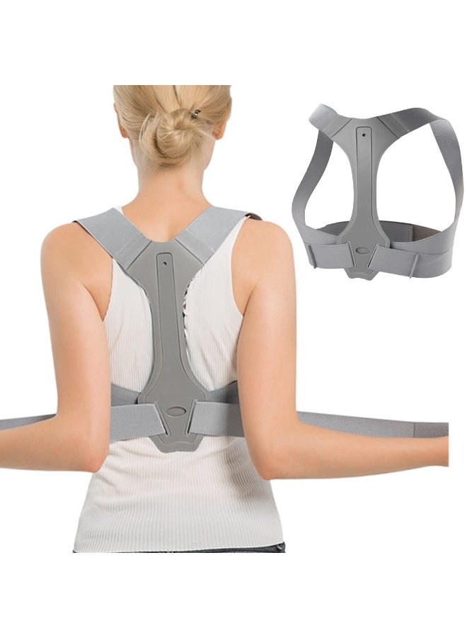 Posture Corrector for Men and Women,Adjustable Upper Back Brace for Clavicle Support and Providing Neck Shoulder Upright Straightener Comfortable , Improve Slouch, Prevent Humpback, Relieve Back Pain - Image 1