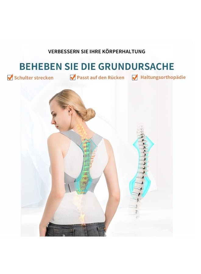 Posture Corrector for Men and Women,Adjustable Upper Back Brace for Clavicle Support and Providing Neck Shoulder Upright Straightener Comfortable , Improve Slouch, Prevent Humpback, Relieve Back Pain - Image 4