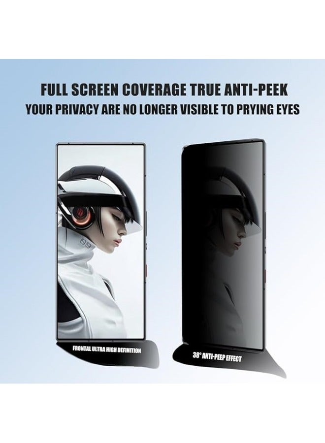 general 2 Pack Privacy Screen Protector for ZTE Nubia Red Magic 9 Pro Plus 9H Hardness HD Anti Scratch Anti Fingerprint Anti Spy Tempered Glass - Image 2