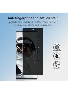 General [عبوة من قطعتين] واقي شاشة للخصوصية متوافق مع ZTE Nubia Red Magic 9 Pro/Red Magic 9 Pro Plus، زجاج مقوى مقاوم للخدش وبصمات الأصابع ومضاد للتجسس بدقة 9H  - Image 4