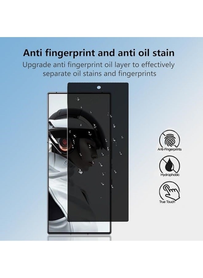 general 2 Pack Privacy Screen Protector for ZTE Nubia Red Magic 9 Pro Plus 9H Hardness HD Anti Scratch Anti Fingerprint Anti Spy Tempered Glass - Image 4