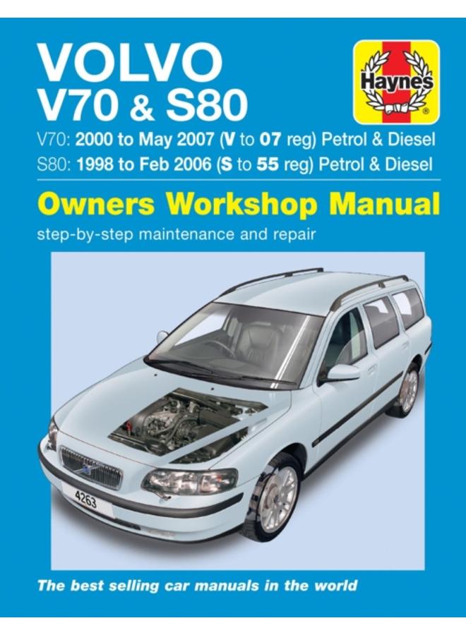 Volvo V70 / S80 Petrol & Diesel (98 - 07) Haynes Repair Manual 