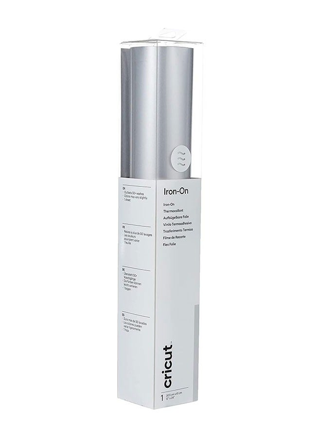 Cricut Everyday Iron-On 30x60cm – Silver - Image 1