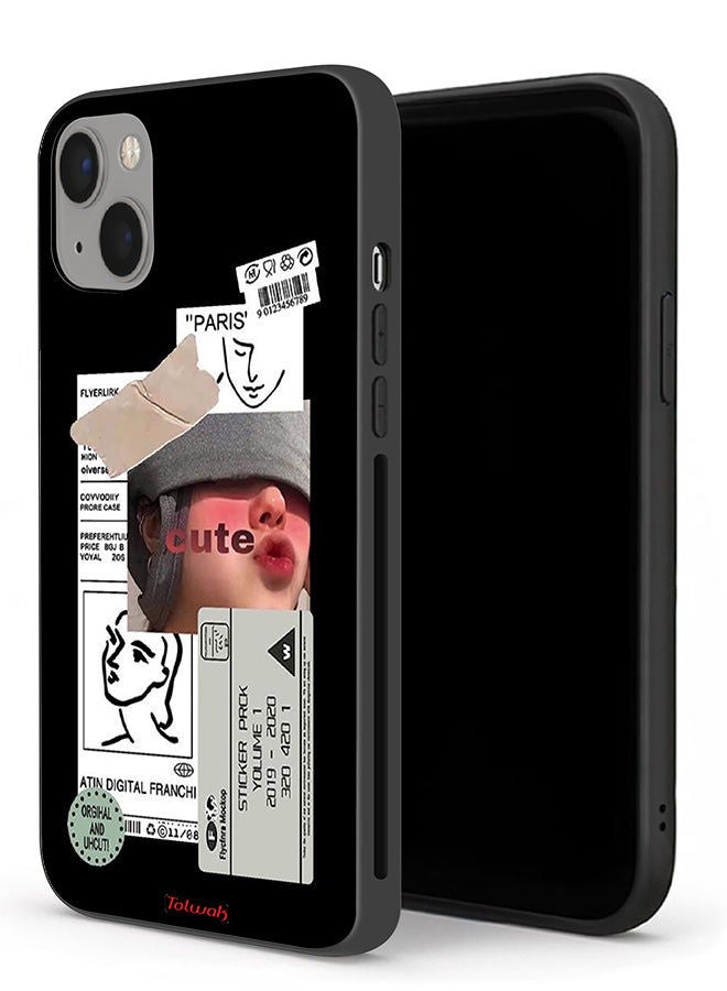 Tolwak Apple iPhone 13 mini Protective Case Cute Sticker - Image 1