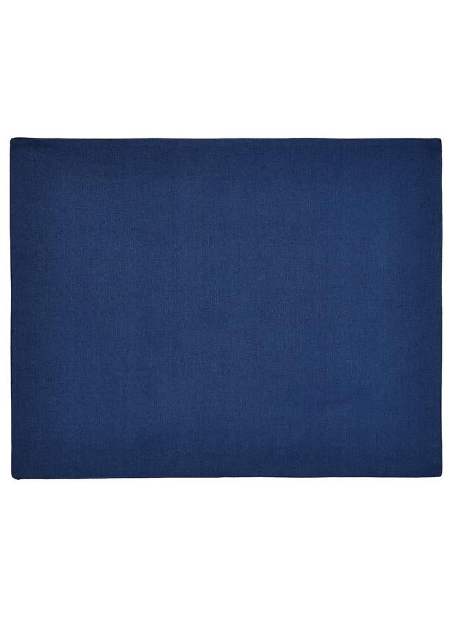 Zaboon Place mat, white/dark blue, 45x35 cm - Image 2