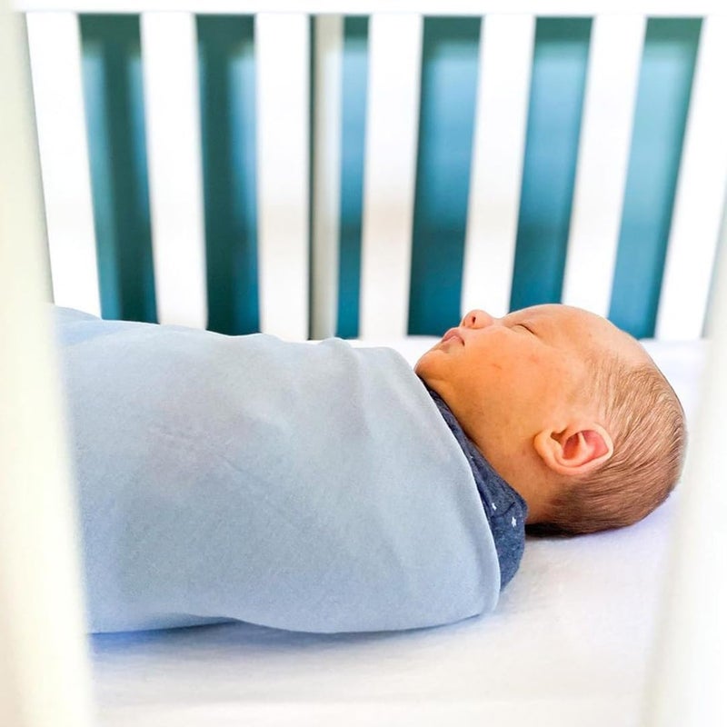 Woolino Baby Swaddle Blanket 100 Merino Wool Receiving Blanket for Boys  Girls Swaddles for Newborns 03 Months Blue - Image 3