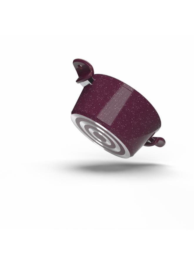 Top Chef Granit Pot glass lid 26 Cm burgundy (Suitable For Induction) - Image 4