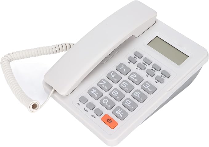 Advanced Corded Telephone With Caller ID Multifunctional Design User Friendly White - Image 1
