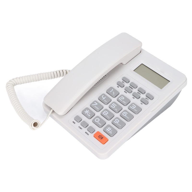 Advanced Corded Telephone With Caller ID Multifunctional Design User Friendly White - Image 2