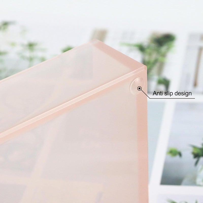 MultiBey Sticky Notes Memo Pad Holder Dispenser Rose Gold with Pink Desk Supplies Organizer Accessories for Office Home Schools (Pink) - Image 5