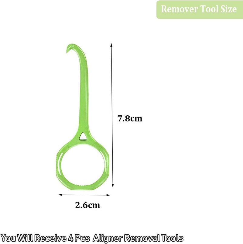 HRASY Aligner Remover Tool, 4 Pcs Clear Aligner Removal Tool for Invisible Removable Braces, Oral Care Disassembly Accessories - 4 Colors - Image 2