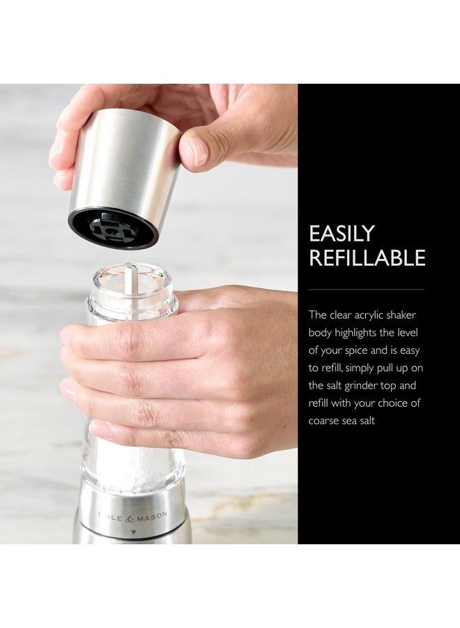 COLE & MASON Derwent Salt Grinder - Stainless Steel Mill Includes Gourmet Precision Mechanism and Premium Sea Salt - Image 5