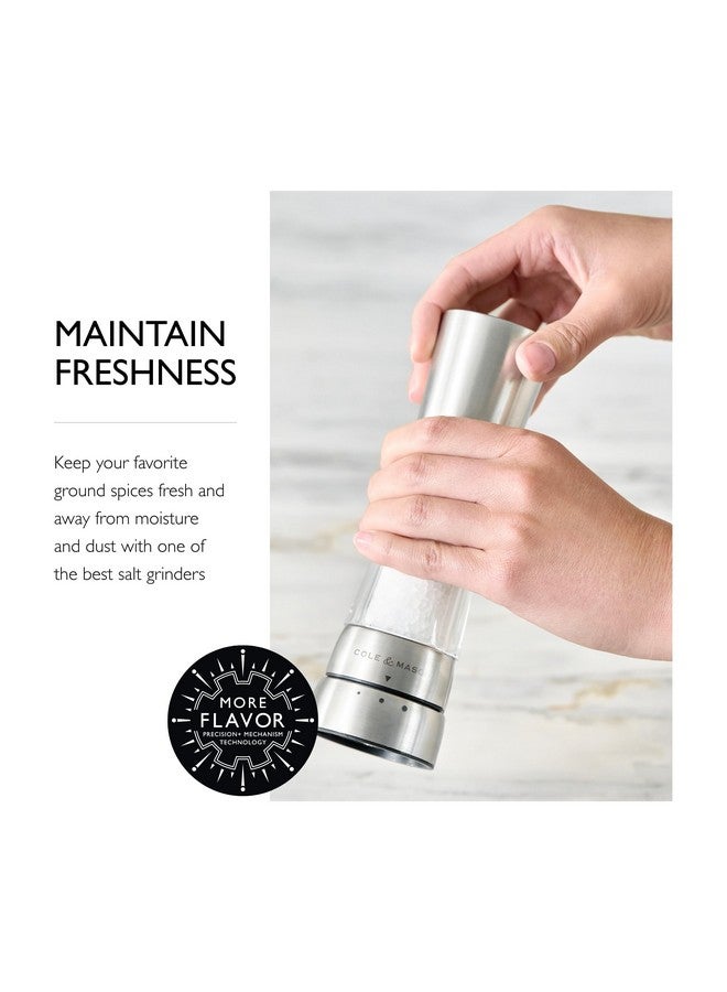 COLE & MASON Derwent Salt Grinder - Stainless Steel Mill Includes Gourmet Precision Mechanism and Premium Sea Salt - Image 4