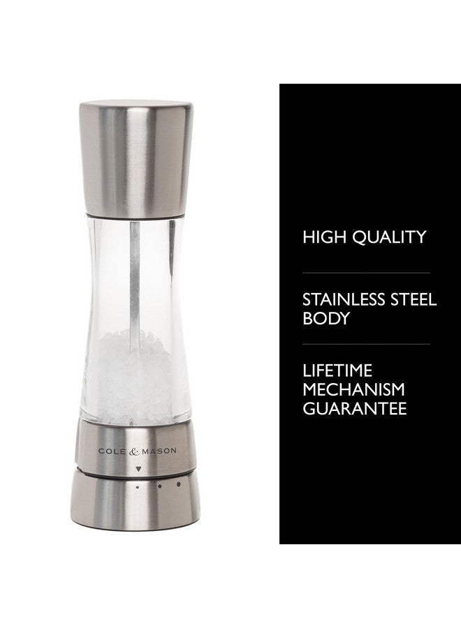 COLE & MASON Derwent Salt Grinder - Stainless Steel Mill Includes Gourmet Precision Mechanism and Premium Sea Salt - Image 2